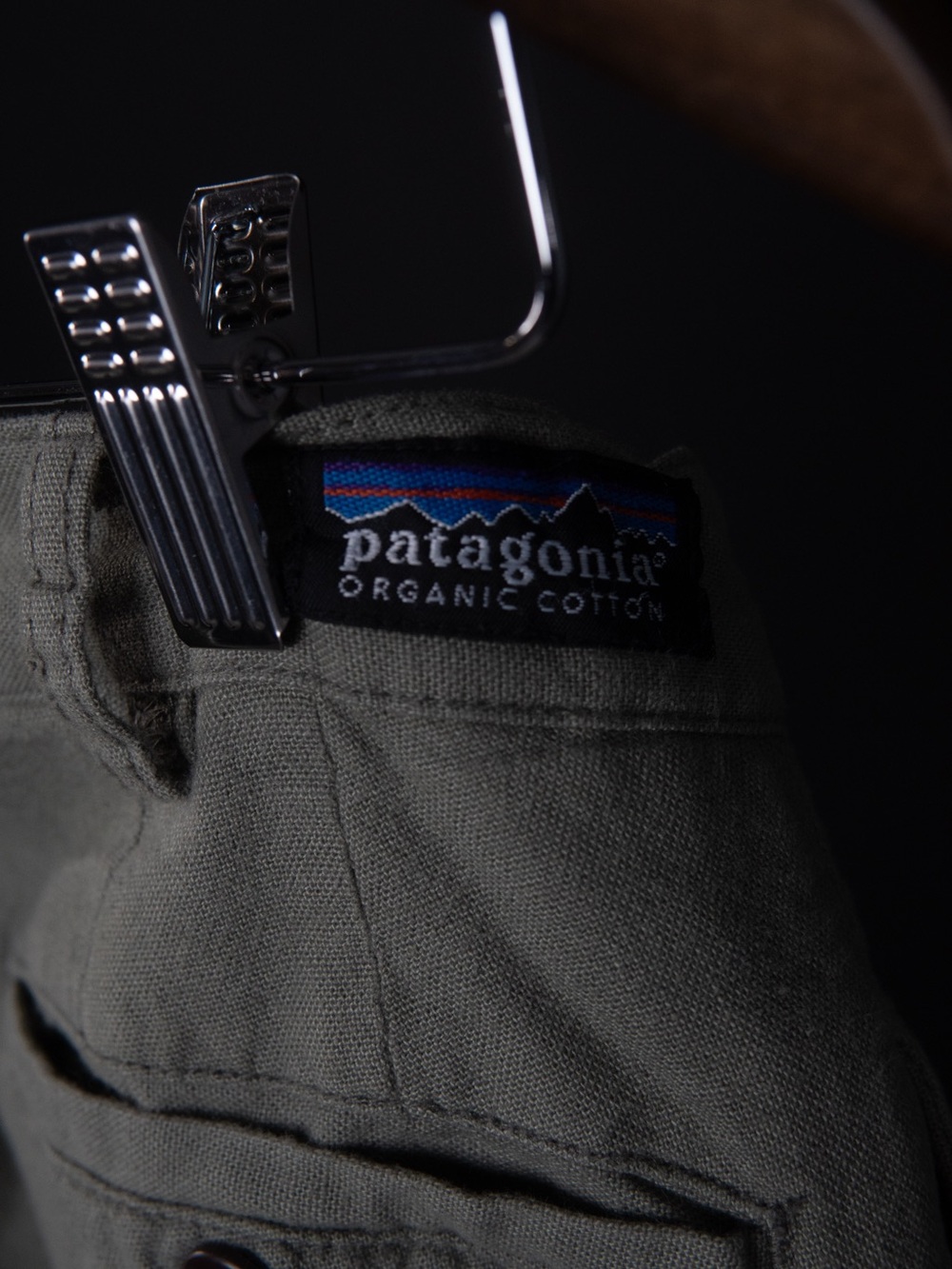 Patagonia Men's Olive Cargo Pants with Logo Patch